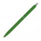 Preview: Schlanker Metall-Kugelschreiber / gummiert / Farbe: grün