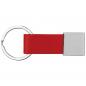 Preview: Schlüsselanhänger mit Kunstleder-Bändchen / Farbe: rot