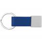 Preview: Schlüsselanhänger mit Namensgravur - mit Kunstleder-Bändchen - Farbe: blau