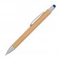 Preview: Schreibset aus Bambus mit Gravur / Kugelschreiber und Tintenroller / Farbe: blau
