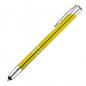 Preview: Schreibset mit Gravur / Touchpen Kugelschreiber + Kugelschreiber / Farbe: gelb