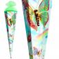 Preview: Schultüte mit Gravur / Zuckertüte / 85cm / eckig / "Rainbow Butterfly"