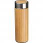 Preview: Set aus Trinkbecher und Trinkflasche mit Gravur / mit Teesieb / aus Bambus