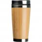 Preview: Set aus Trinkbecher und Trinkflasche mit Gravur / mit Teesieb / aus Bambus