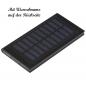 Preview: Solar-Powerbank mit Namensgravur - 8.000mAh - aus Metall - mit USB-Ladekabel