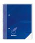 Preview: Spiral-Kladde / Notizbuch / DIN A5 / 96 Blatt / kariert / 70g/m² / Farbe: blau
