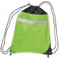 Preview: Sportbeutel / Gym-Bag mit reflektierendem Streifen / Farbe: apfelgrün