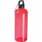Preview: Sporttrinkflasche mit Karabinerhaken / 600ml / Farbe: rot