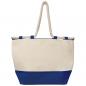 Preview: Strandtasche / Jutetasche mit Kordel / Farbe: blau-natur