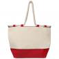 Preview: Strandtasche / Jutetasche mit Kordel / Farbe: rot-natur