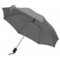 Preview: Taschen-Regenschirm / mit Schutzhülle / Farbe: grau/silbergrau