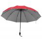 Preview: Taschen-Regenschirm / Taschenschirm / innen silber / Aussenfarbe: rot