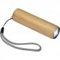 Preview: Taschenlampe aus Bambus mit Akku zum aufladen und USB-C Kabel