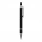 Preview: Touchpen Kugelschreiber / aus Metall / mit Soft-Touch / Farbe: schwarz