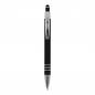 Preview: Touchpen Kugelschreiber / aus Metall / mit Soft-Touch / Farbe: schwarz