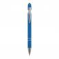 Preview: Touchpen Kugelschreiber / aus Metall / Soft-Touch / Farbe: hellblau
