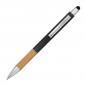 Preview: Touchpen Kugelschreiber / mit Bambusgriffzone / Farbe: schwarz