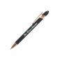 Preview: Touchpen Kugelschreiber "Roségold" mit Namensgravur - aus Metall - Farbe: grau