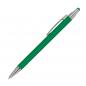 Preview: Touchpen Kugelschreiber aus Metall / gummiert / Farbe: grün