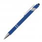 Preview: Touchpen Kugelschreiber aus Metall / mit Muster / Farbe: blau