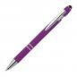 Preview: Touchpen Kugelschreiber aus Metall / mit Muster / Farbe: lila
