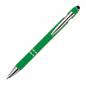Preview: Touchpen Kugelschreiber aus Metall mit Gravur / mit Muster / Farbe: grün