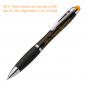 Preview: Touchpen Leucht-Kugelschreiber mit Gravur / Farbe: schwarz-gelb