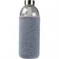 Mobile Preview: Trinkflasche aus Glas mit Neoprensleeve / 1000ml / Neoprenfarbe: grau