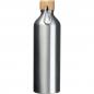 Preview: Trinkflasche aus recyceltem Aluminium mit Gravur / 750 ml / Farbe: silbergrau