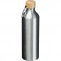 Preview: Trinkflasche aus recyceltem Aluminium mit Gravur / 750 ml / Farbe: silbergrau