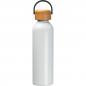 Preview: Trinkflasche aus recyceltem Aluminium mit Namensgravur - 600 ml - Farbe: weiß