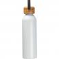Preview: Trinkflasche aus recyceltem Aluminium mit Namensgravur - 600 ml - Farbe: weiß