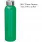 Preview: Trinkflasche mit Gravur / aus Glas / Füllmenge: 500ml / Farbe: grün