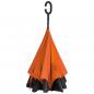 Preview: Umgekehrter Regenschirm / mit Griff zum Einhängen am Handgelenk / Farbe: orange