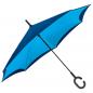 Preview: Umgekehrter Regenschirm / mit Griff zum Einhängen am Handgelenk /Farbe: hellblau