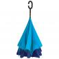 Preview: Umgekehrter Regenschirm / mit Griff zum Einhängen am Handgelenk /Farbe: hellblau