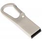 Preview: USB-Stick mit Namensgravur - aus metall - mit Karabinerhaken - 8GB