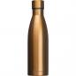Preview: Vakuum Trinkflasche aus Edelstahl mit Namensgravur - 500ml - Farbe: gold