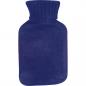 Preview: Wärmflasche mit Strickummantelung / Farbe: blau