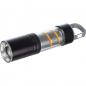 Preview: Wiederaufladbare COB-Taschenlampe / aus Metall / Farbe: silber-schwarz