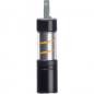 Preview: Wiederaufladbare COB-Taschenlampe mit Gravur / aus Metall / silber-schwarz