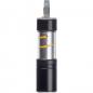 Preview: Wiederaufladbare COB-Taschenlampe mit Gravur / aus Metall / silber-schwarz