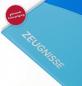 Preview: Zeugnismappe / A4 / wattiertes Cover / mit 12 Hüllen / Farbe: blau
