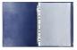 Preview: Zeugnismappe mit Namensgravur und Widmung - Zeugnisringbuch A4 - metallic blau