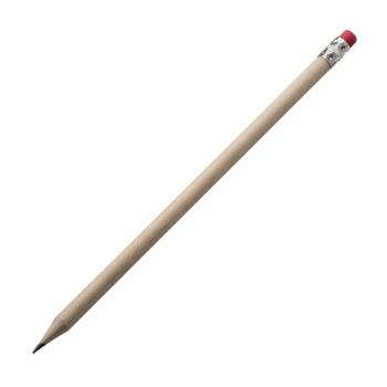 10 Bleistifte mit Radierer / Härtegrad: HB / unlackiert und ohne Herstellerlogo