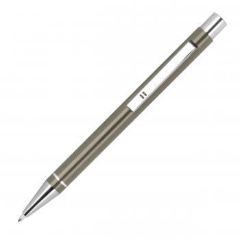 10 Gel-Kugelschreiber mit Gravur / aus Metall / Gelschreiber / Farbe: anthrazit