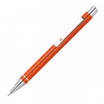 10 Gel-Kugelschreiber mit Namensgravur - aus Metall - Gelschreiber - orange
