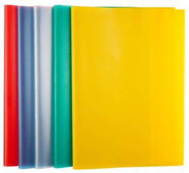 10 Heftumschläge / Hefthüllen DIN A5 / 5 verschiedene transparente Farben