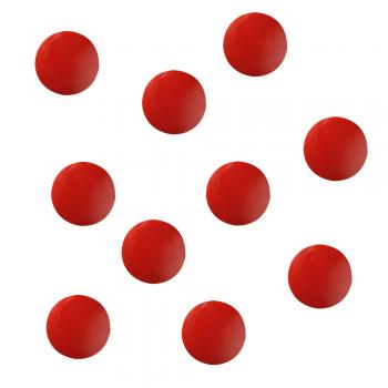 10 Herlitz Flachmagnete  / rund / Farbe: rot