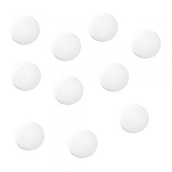 10 Herlitz Flachmagnete  / rund / Farbe: weiß